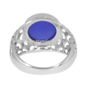 Blue Onyx Gemstone 925 Sterling Silver Ring Jewelry